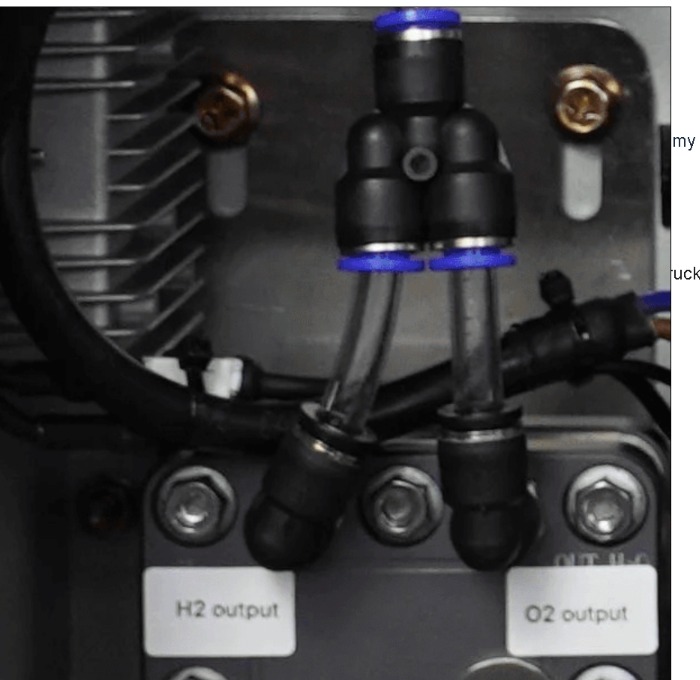 Is the gas pure hydrogen or a hydrogen-oxygen mixture?